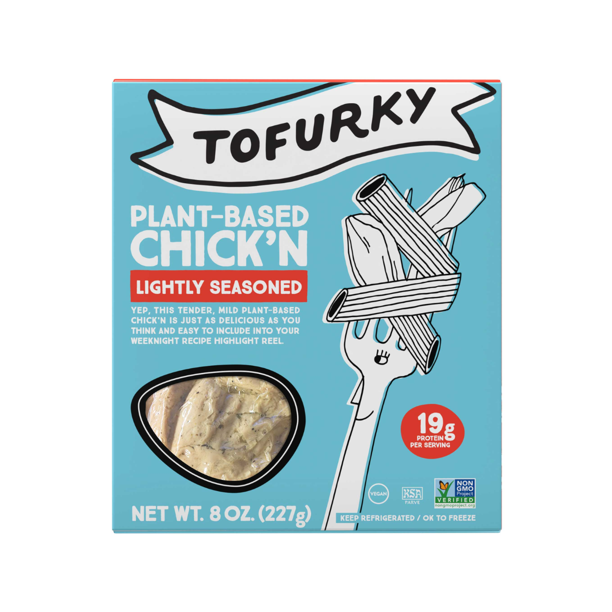 Tofurky, Plant-based Lightly Seasoned Chicken, Case Of 5, 8 oz