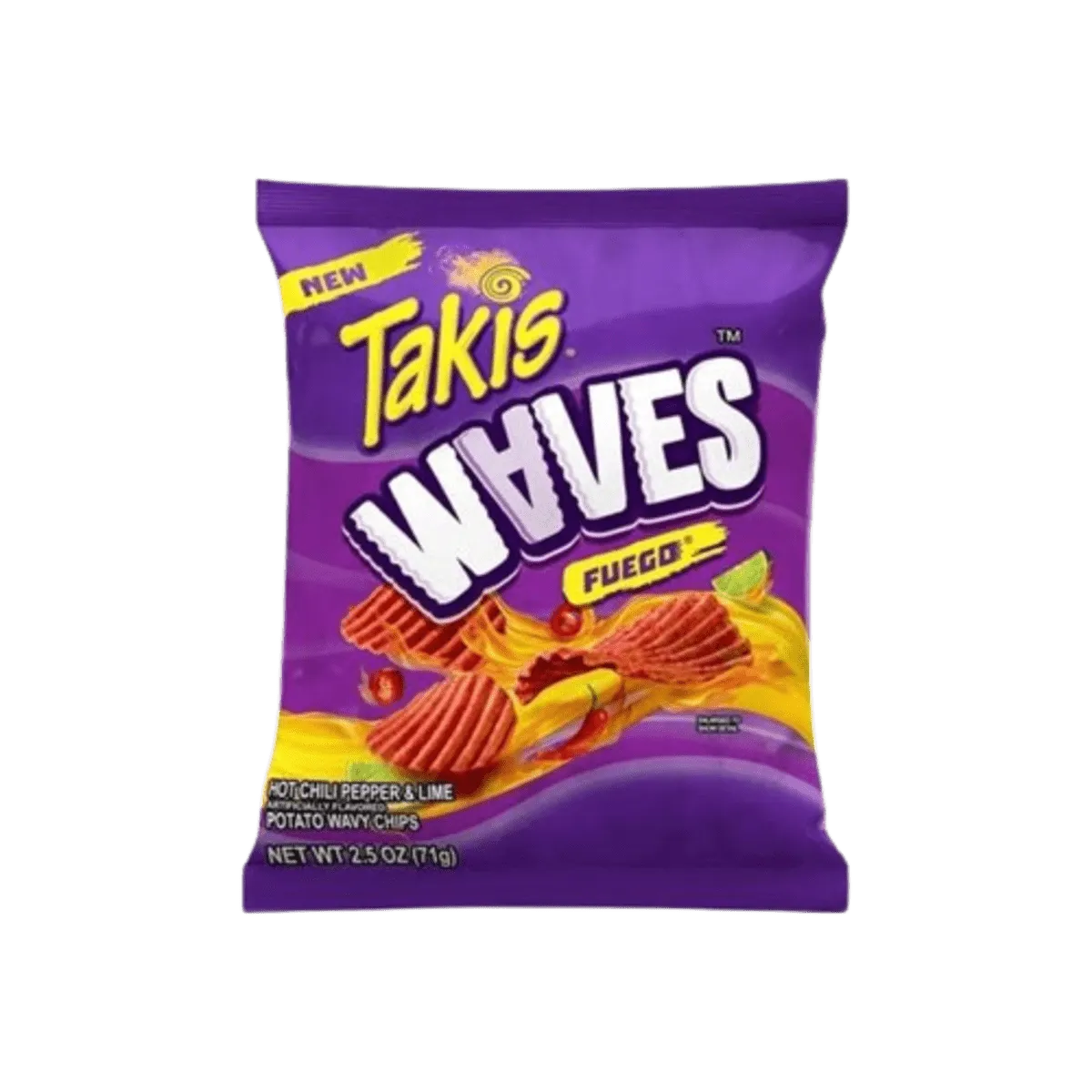 Takis Waves Fuego Hot Chili Pepper & Lime Potato 71g