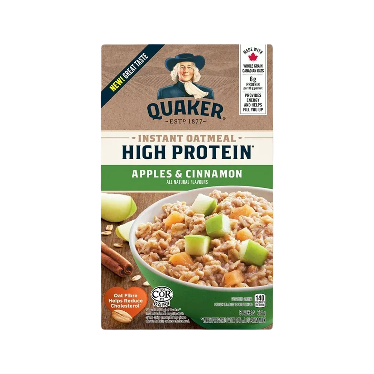 Quaker Oatmeal Apples Cinnamon 228g