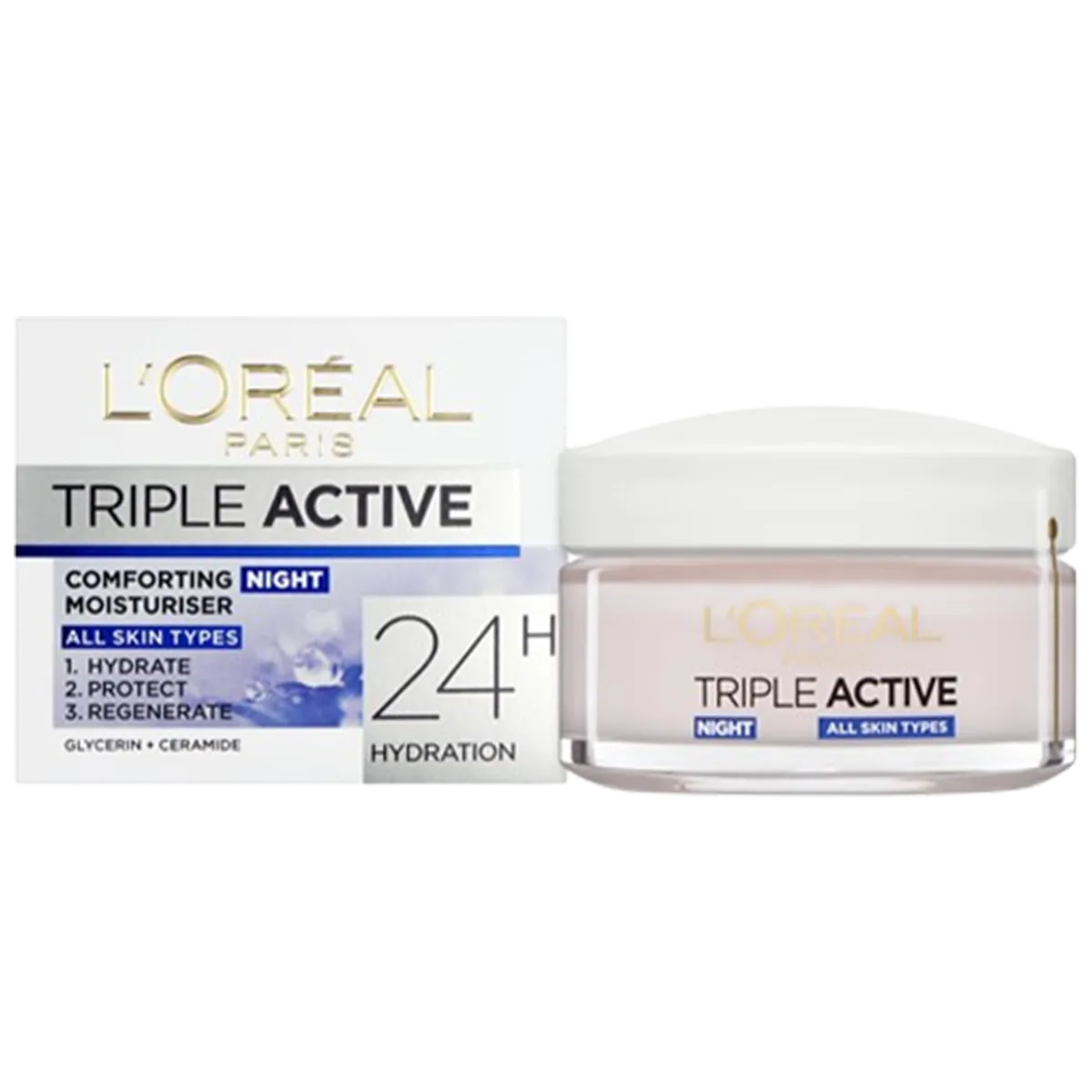 L'oreal Paris Triple Active Moisturiser Night Cream 50ml