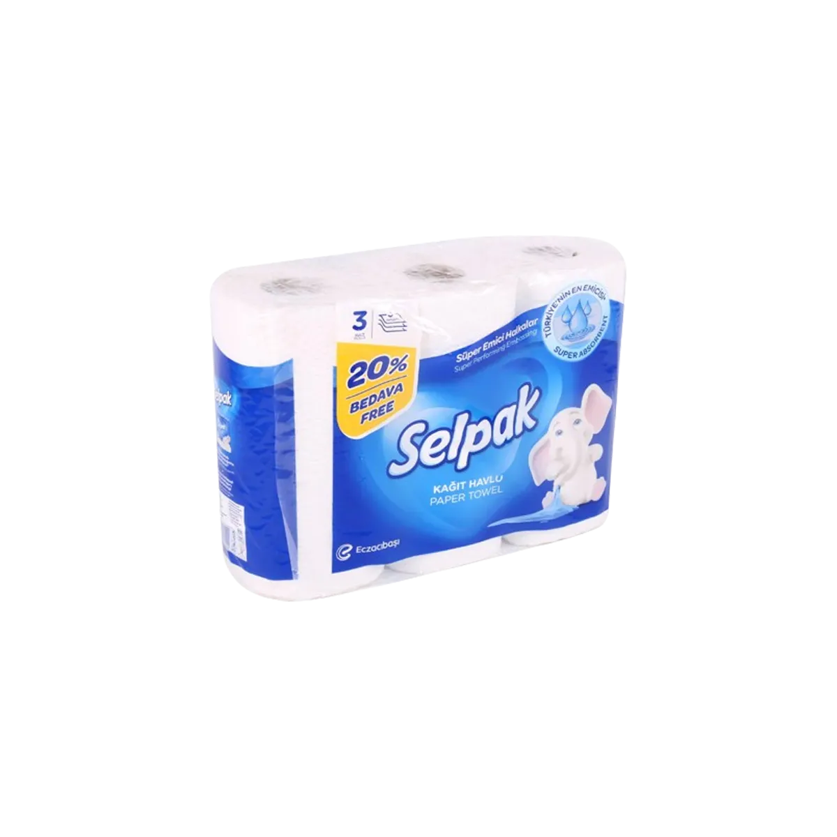 Selpak Kitchen Roll 3Pcs /Pack