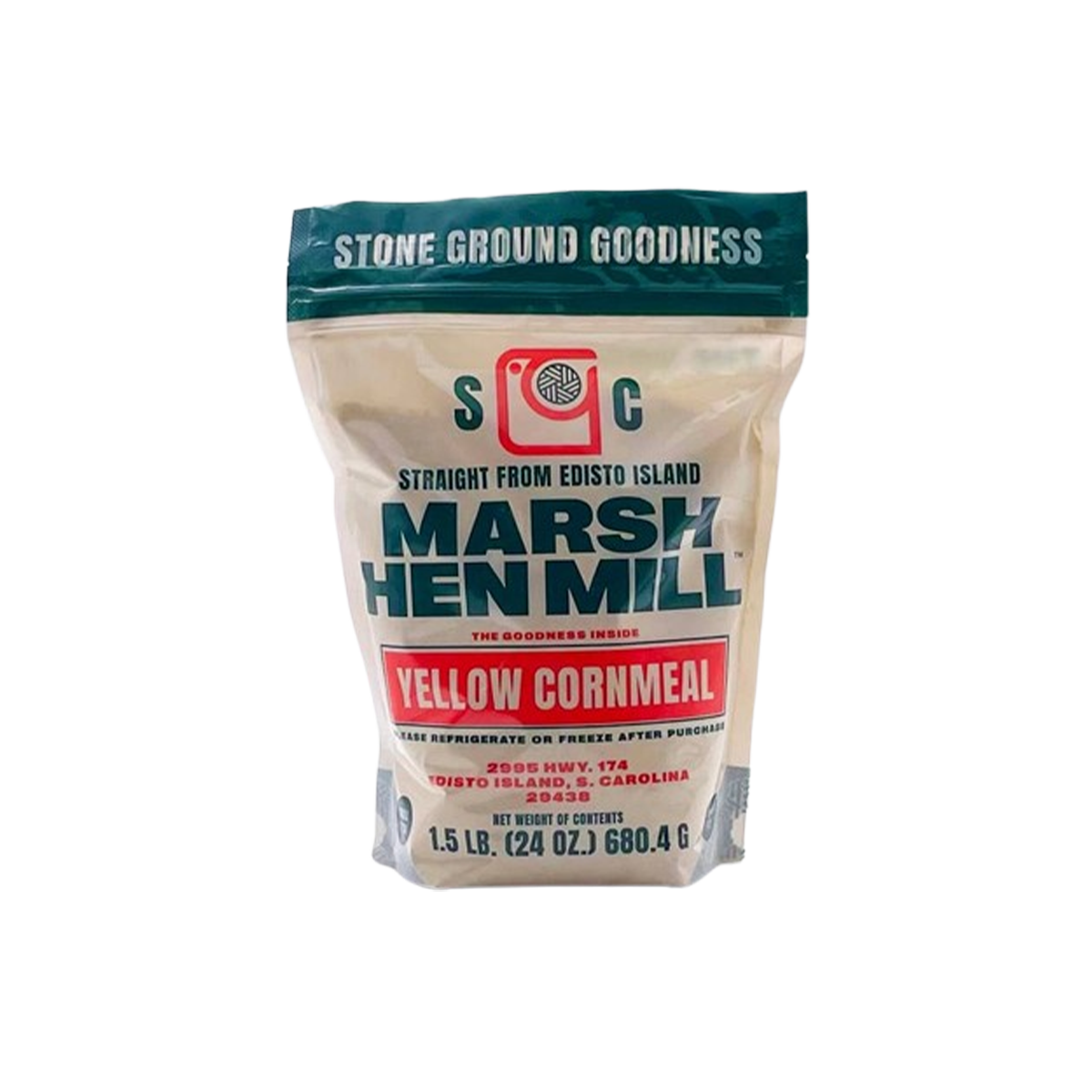 Marsh Hen Mill - Stone Ground Yellow Cornmeal - Case of 12 - 24 oz