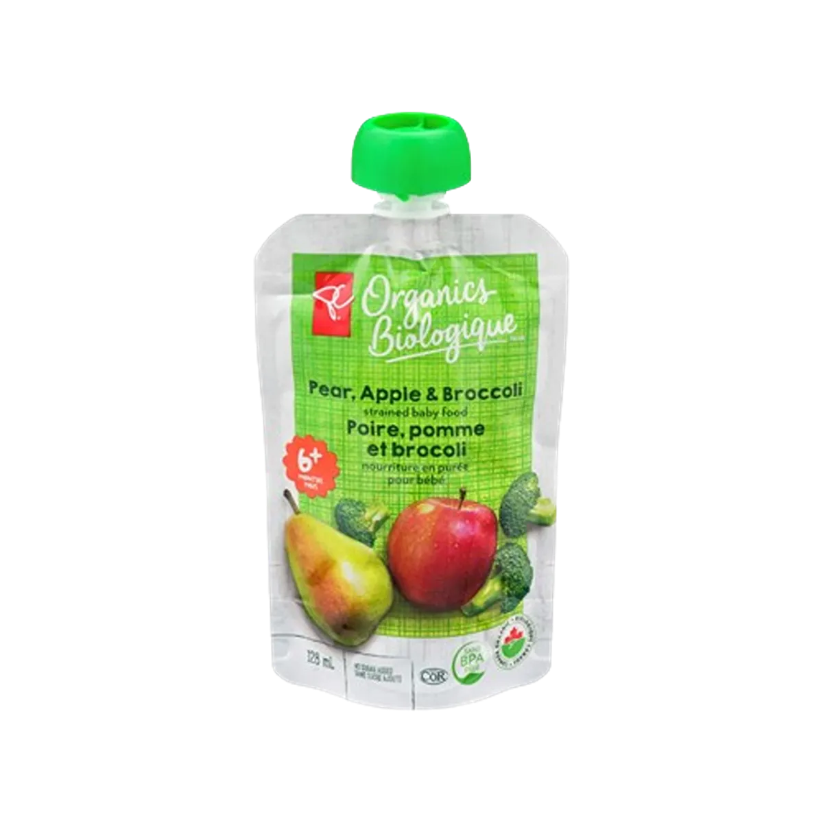 PC Organics PCO Pear Apple & Broccoli 128 mL