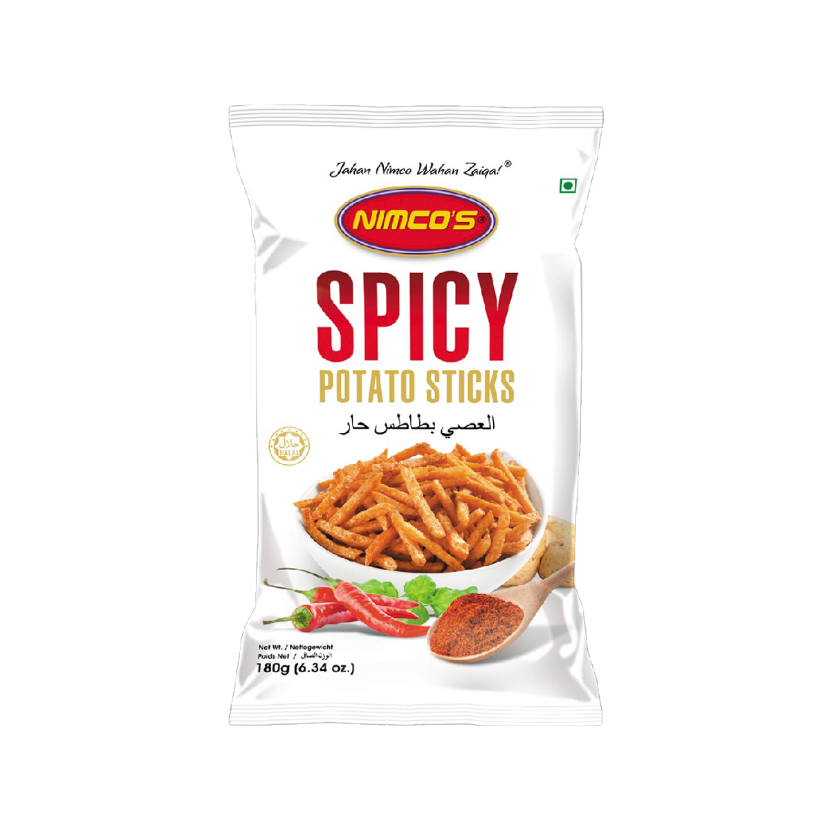 Nimco's Spicy Potato Sticks 180 Grams