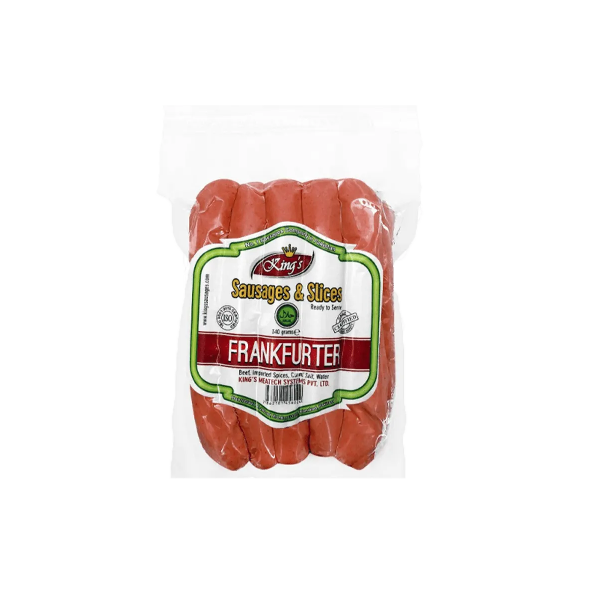Kings Frozen Food frankfurter 400g