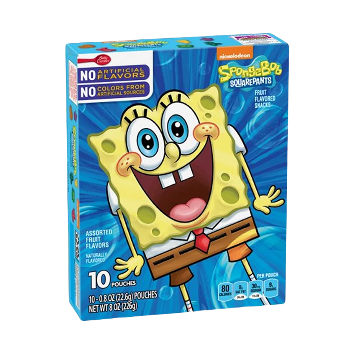 Betty Crocker Fruit Snacks SpongeBob SquarePants 10/ct 226g