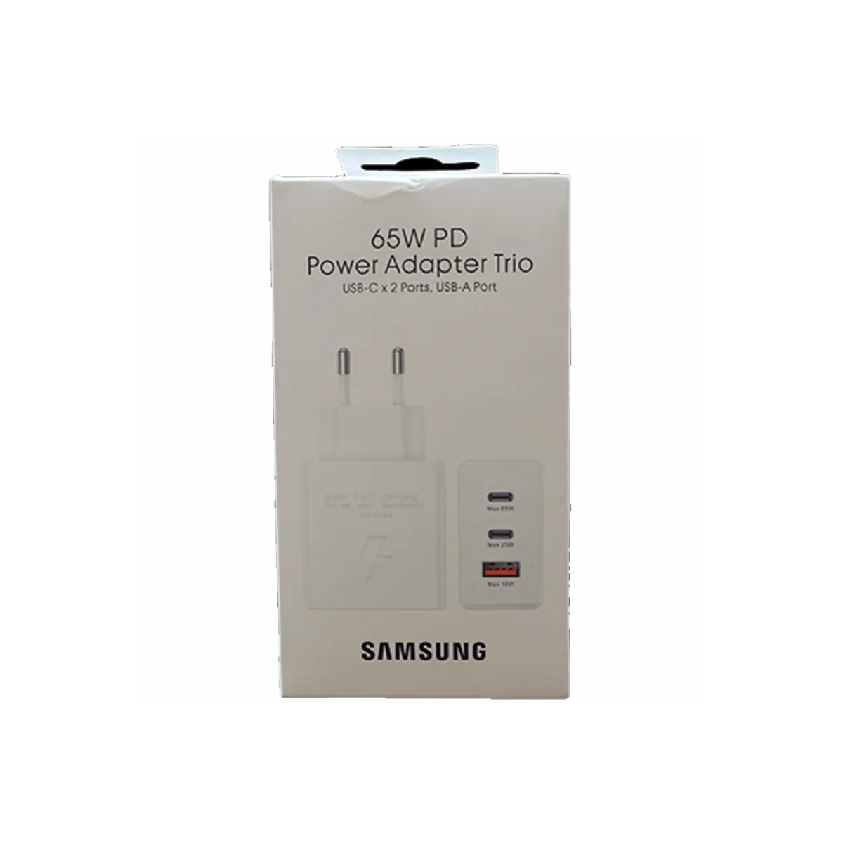 Samsung 65W Power Adapter Trio USB+Type-C Poarts