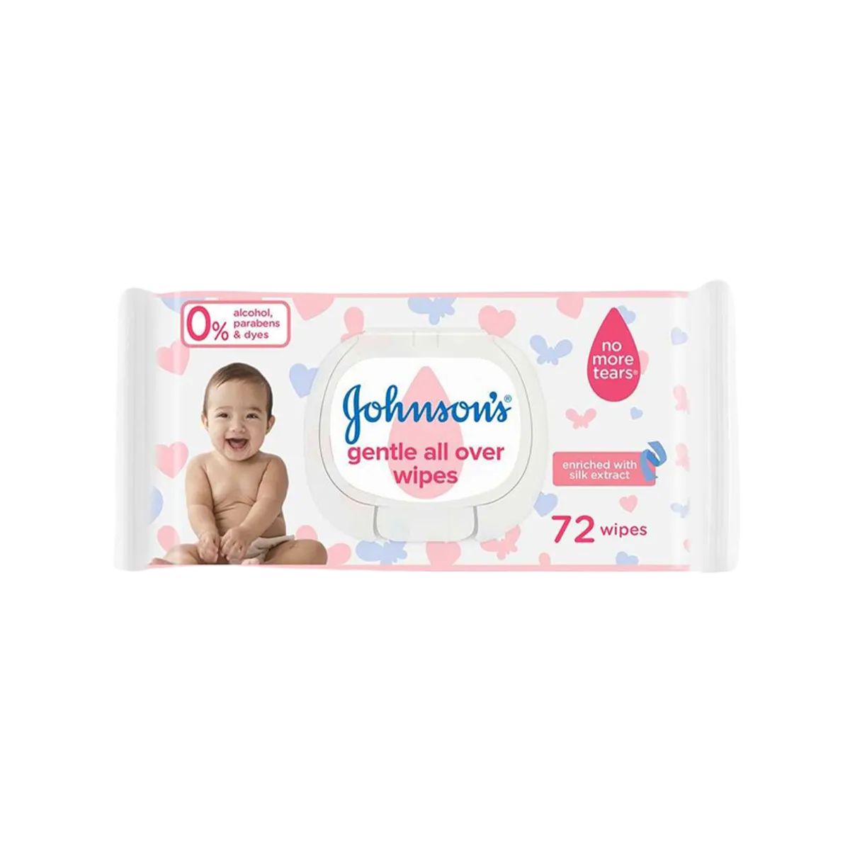 Johnsons Gentle Baby Wipes pack of 72