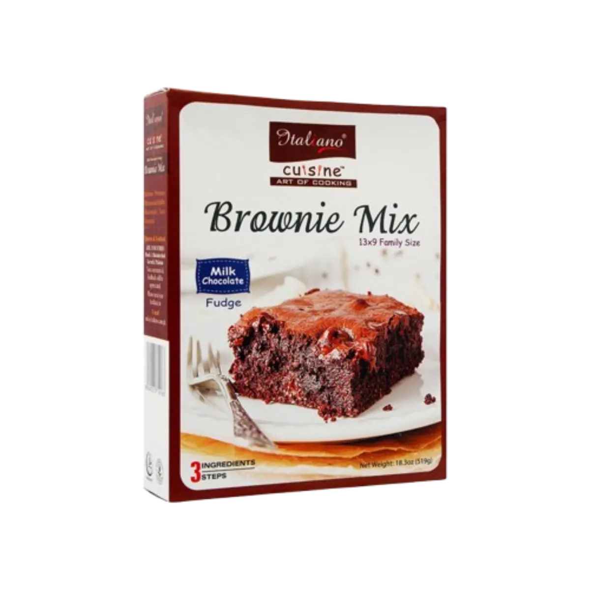 Italiano Milk Chocolate Brownie Mix 519g