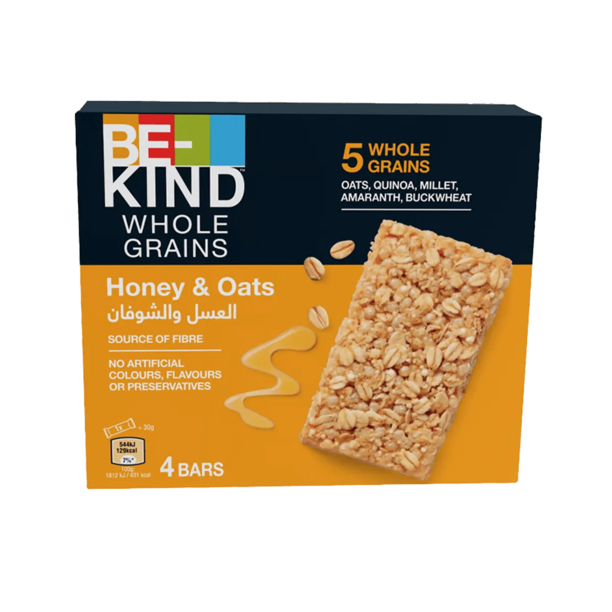 Be Kind Bar 4 Pack 4x130g Honey & Oats