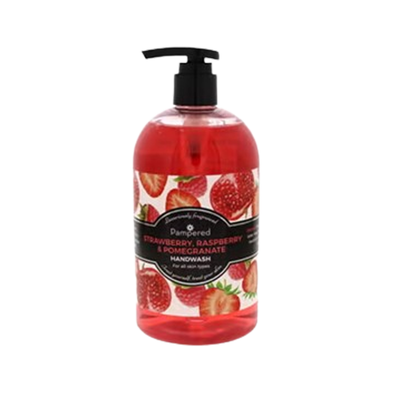 Pampered Strawberry, Raspberry & Pomegranate Hand Wash 500ml