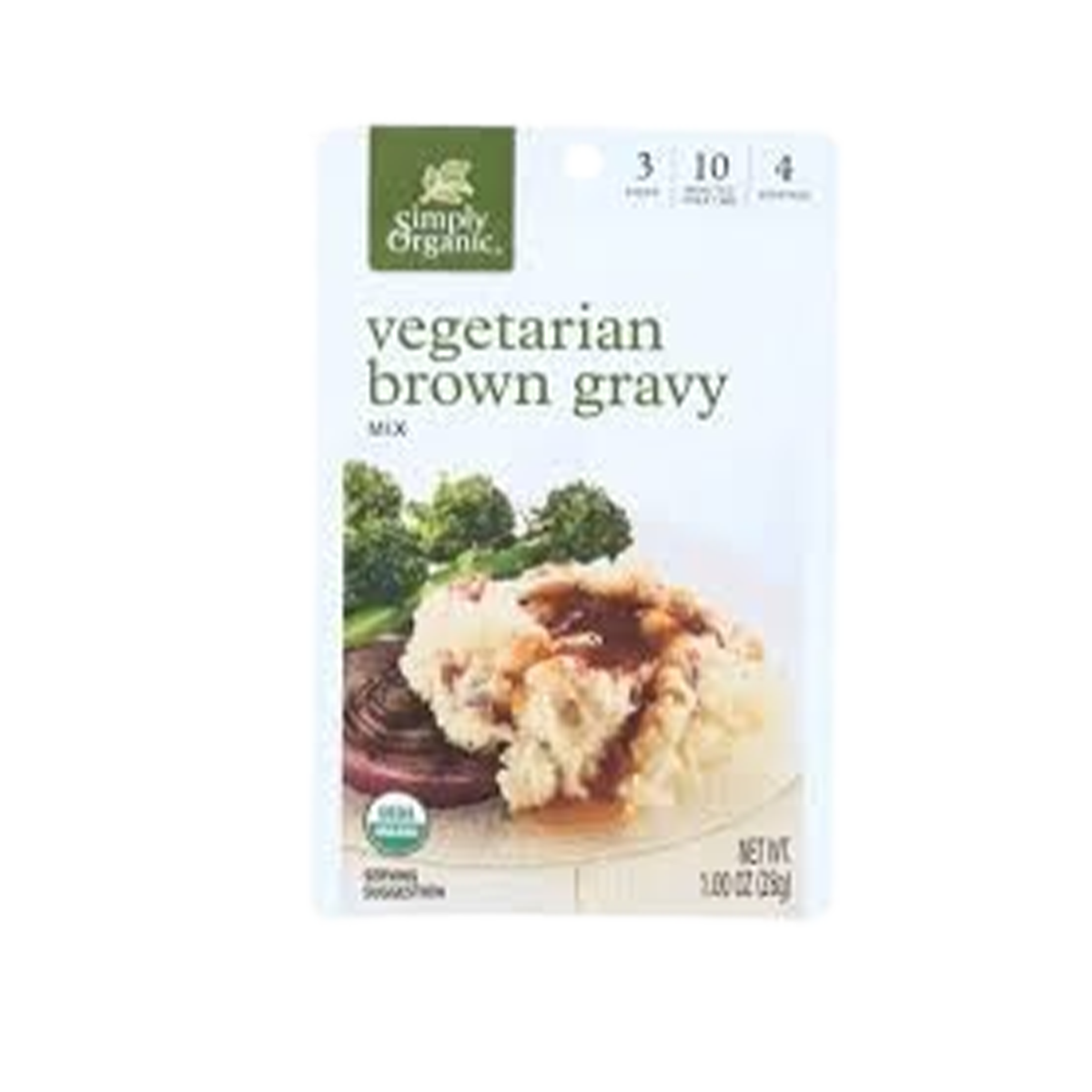 Simply Organic, Vegetarian Brown Gravy Seasoning Mix, Case Of 12, 1 oz