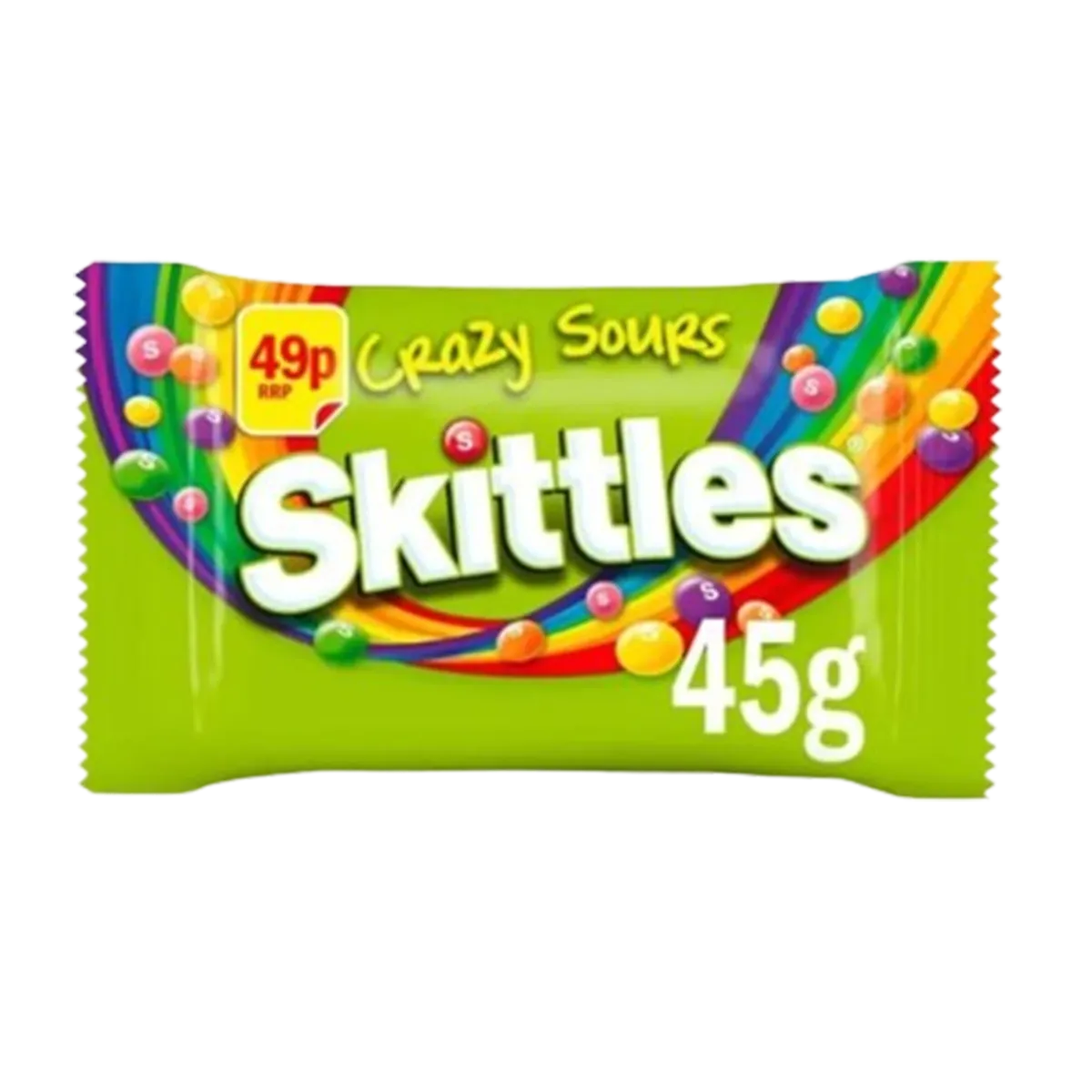 Skittles Crazy Sours Sweets Bag 45 Grams
