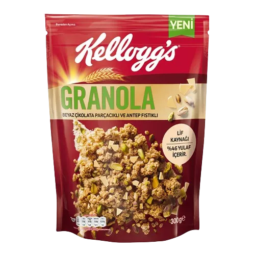 Kelloggs Granola Beyaz Cikolatal Antep 300g