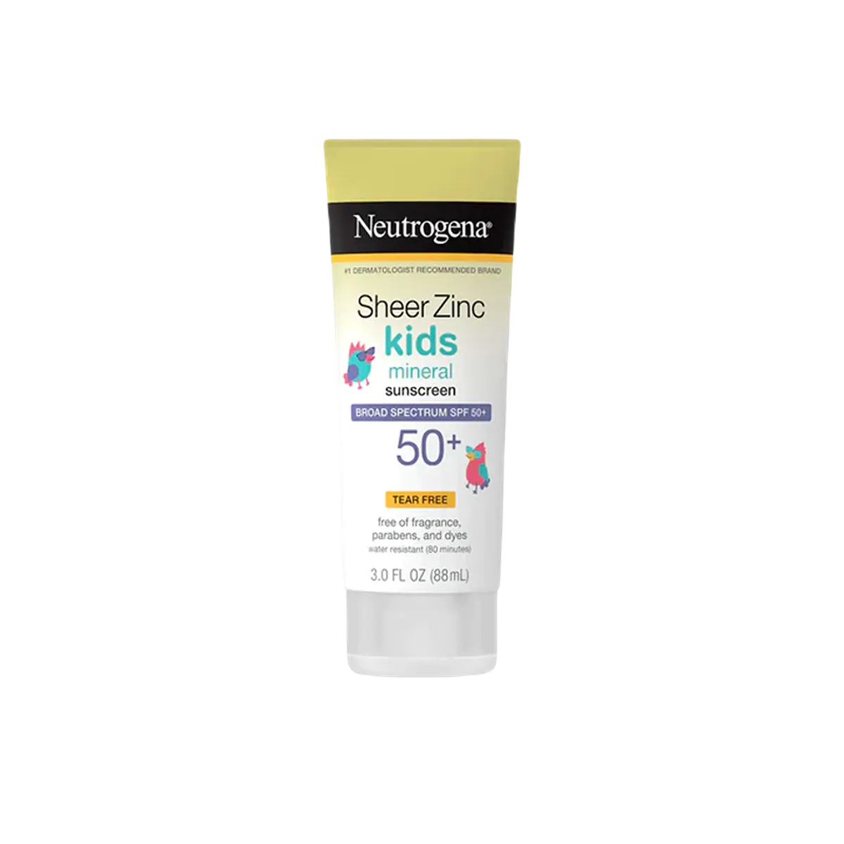 Neutrogena Sheer Zinc Kids Mineral SPF50 Sunscreen 88ml