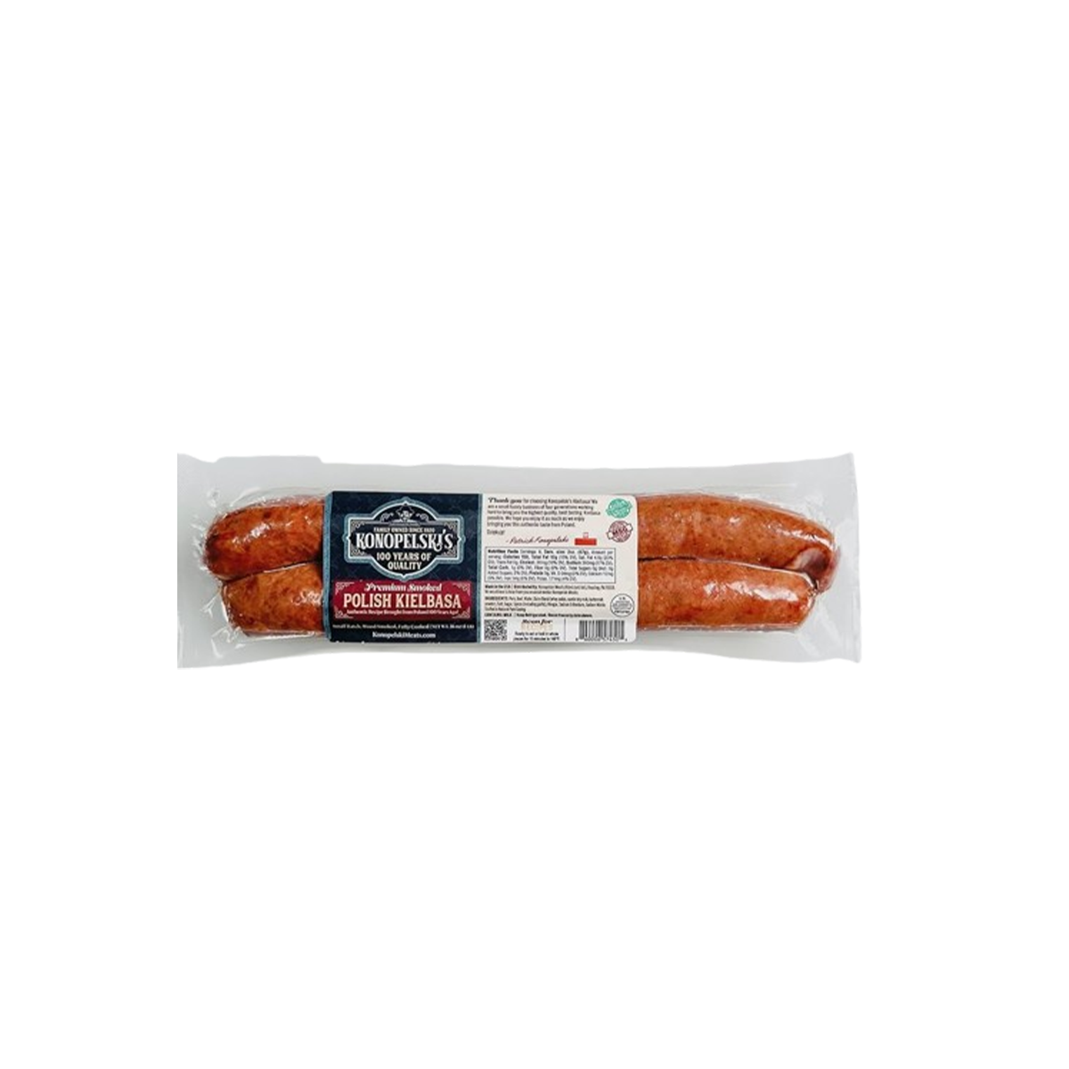 Konopelski Meats: Kielbasa snack sticks (Polish Sausage) a fruit wood smoked sausage meat stick with cheese (Case of 16 - 8 oz)