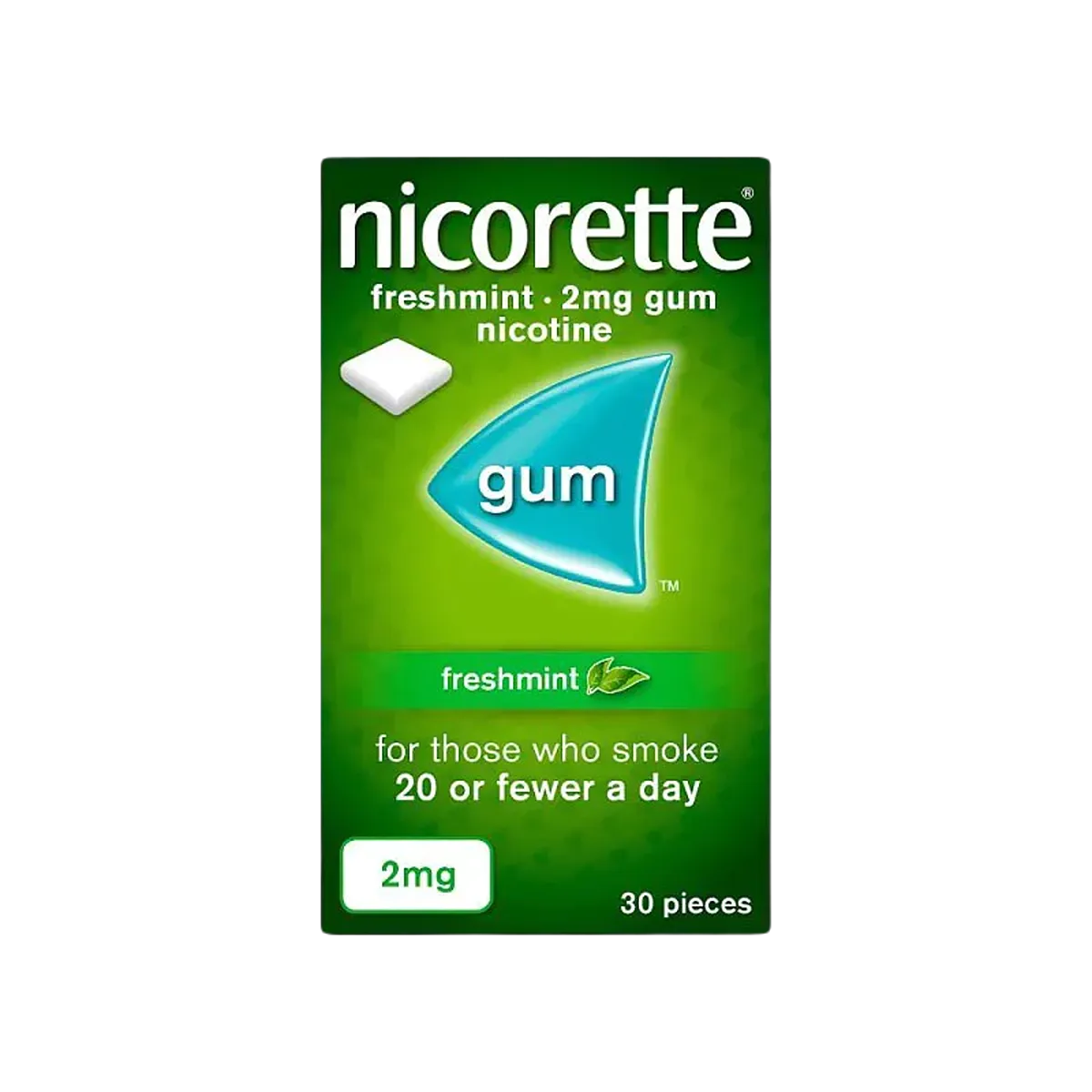 Nicorette Freshmint 2mg Gum 30 Pieces