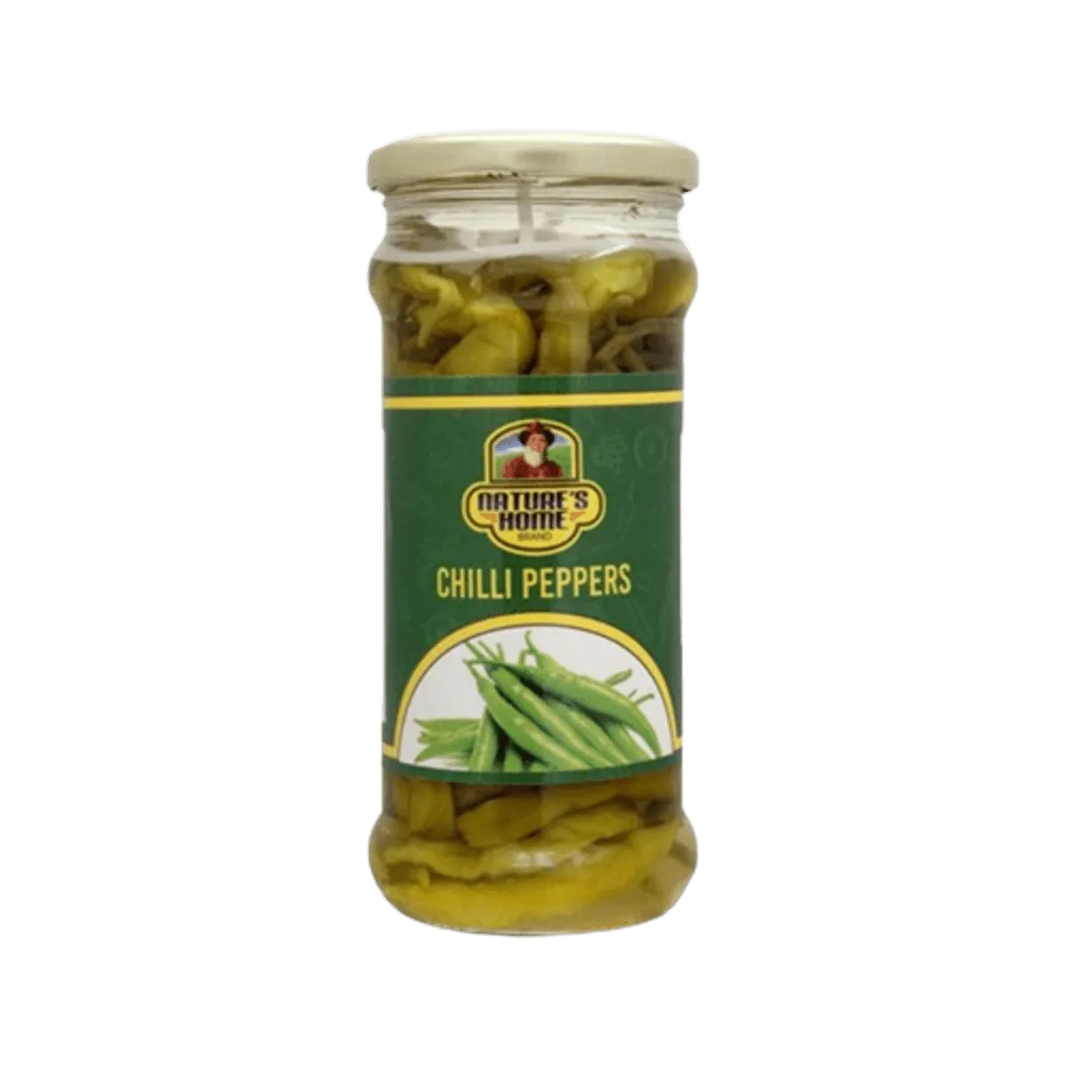 Natures Own Green Chilli Pepper Whole 370g