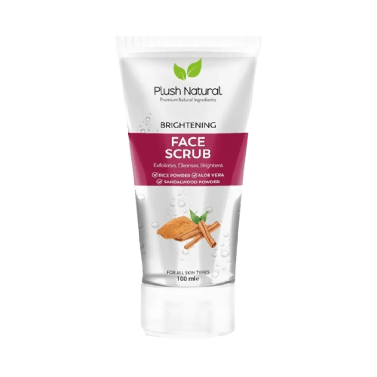 Plush Natural Brightening Face Scrub 100ml