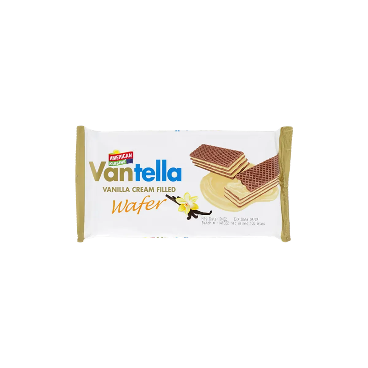 American Kuisine Vanilla Cream Filled Wafer 100G