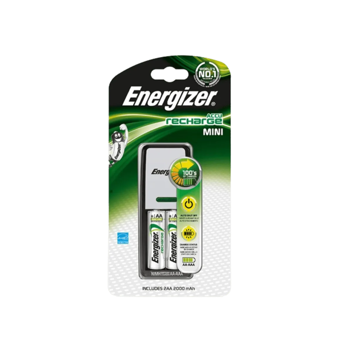 Energizer Recharge Mini 2000mah AAA & AA 1 Count