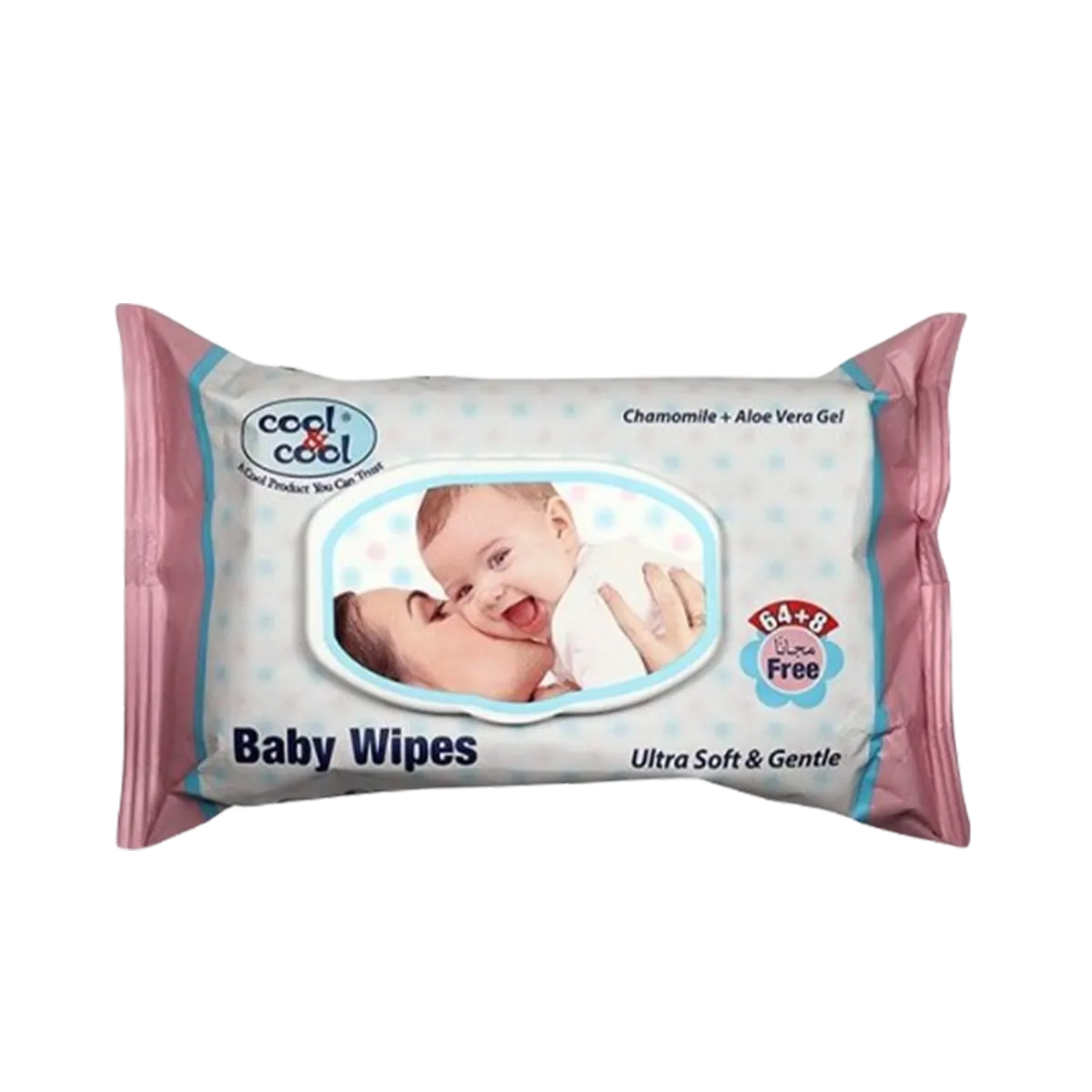 Cool & Cool Baby Wipes 64+8pcs