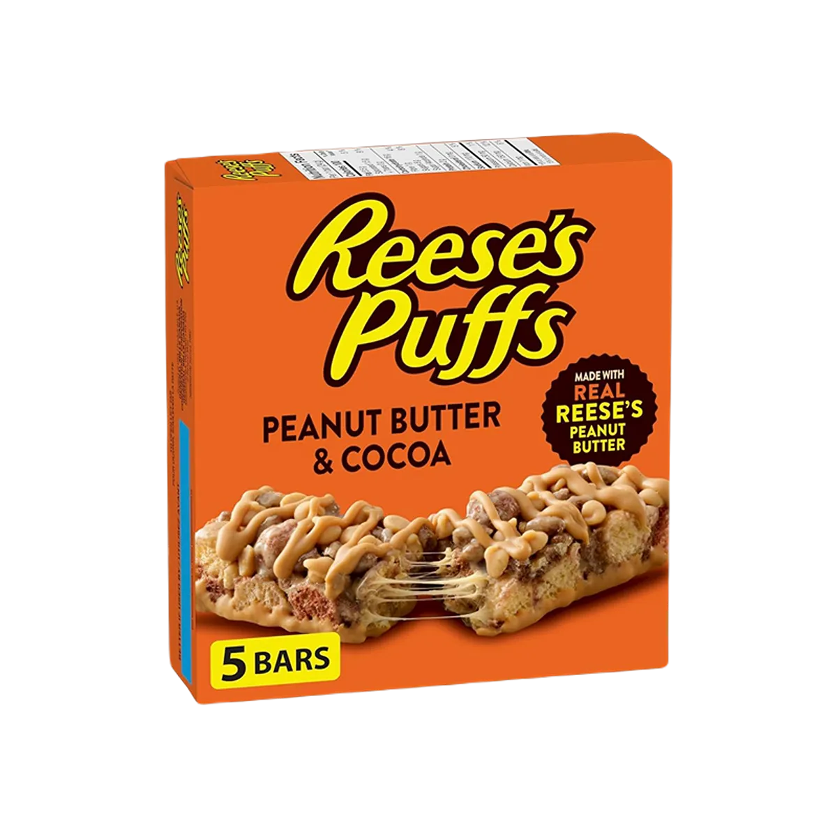 Reese Puffs Treats Peanut Butter & Cocoa Cereal Bars 120g