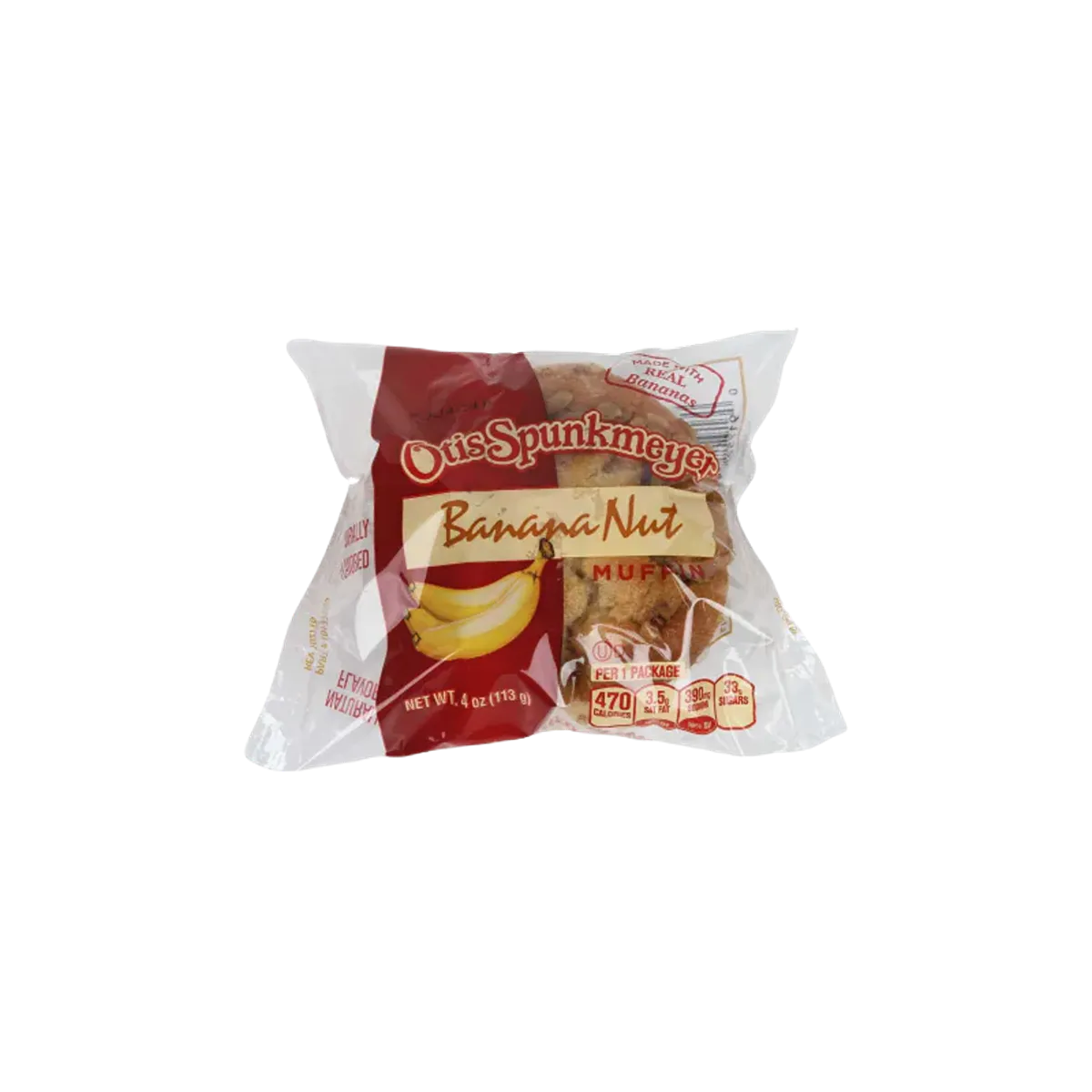 Otis Spunkmeyer Cakes Banana Nut