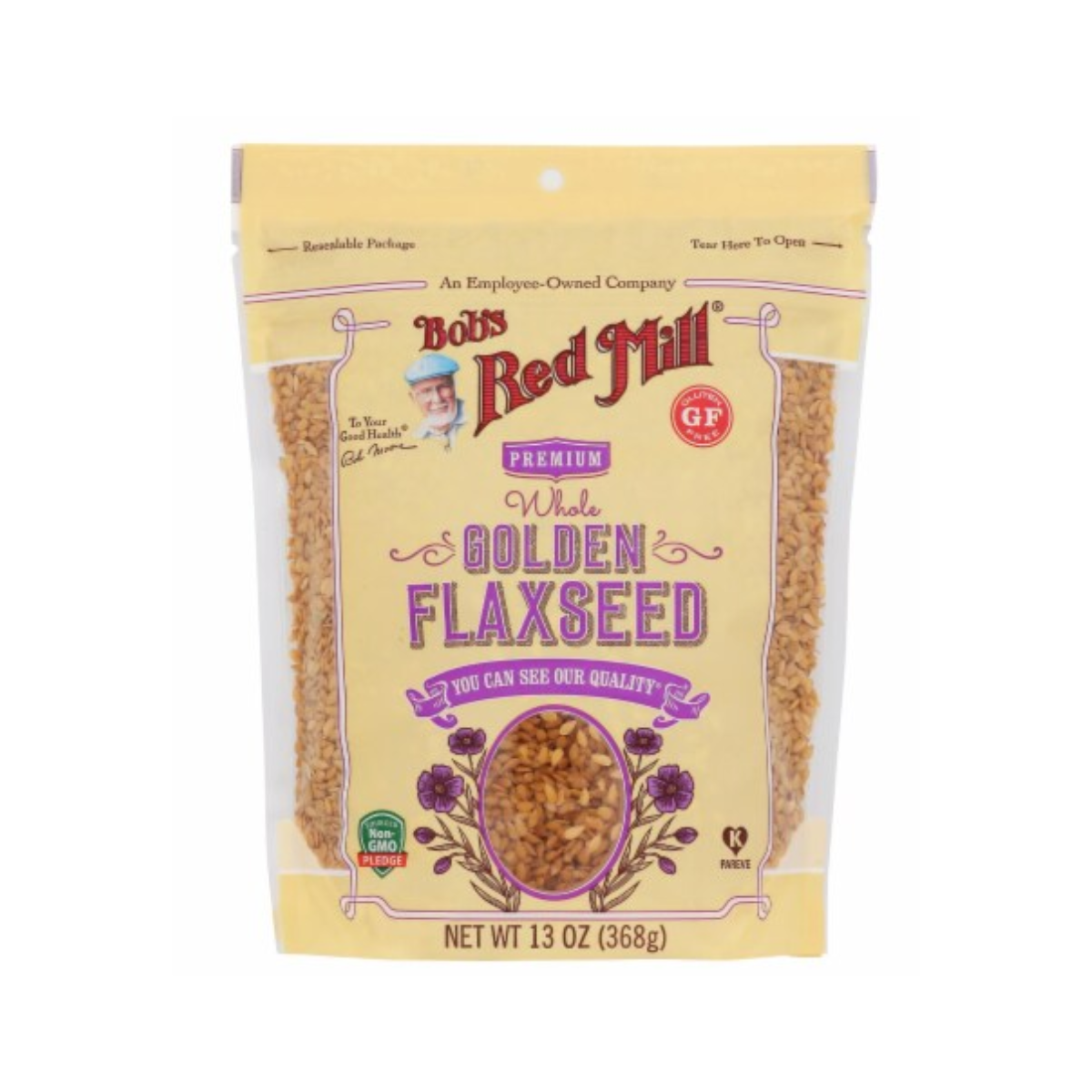 Bob's Red Mill, Flaxseeds Golden Gluten Free, Case Of 4, 13 oz