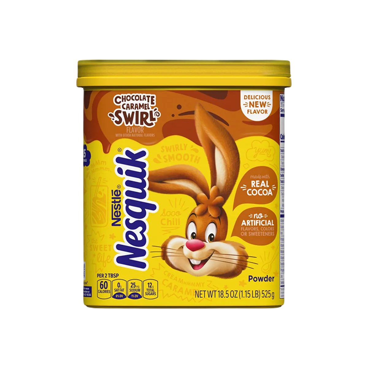 Nesquik Chocolate Caramel Swirl Milk Powder 525g