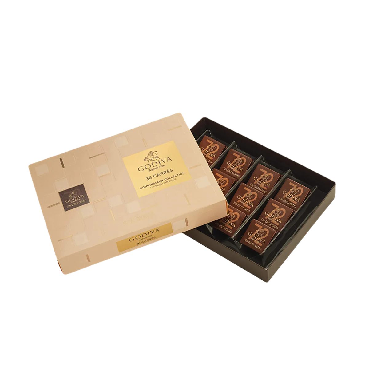 Godiva Carres Box 72% Dark 36 Pcs 180G