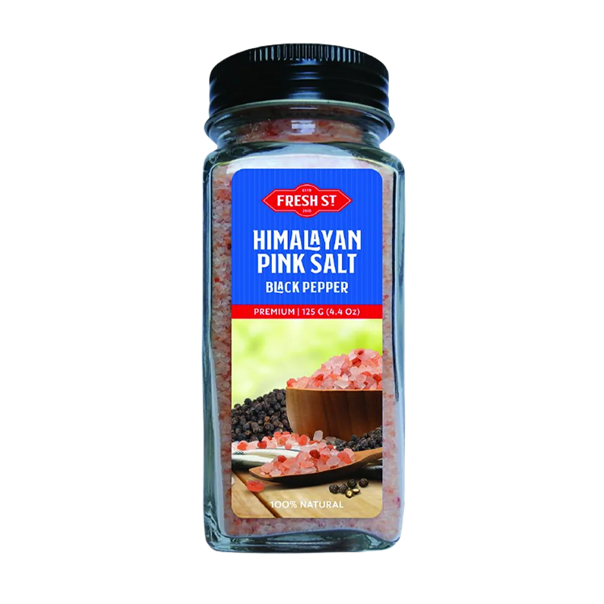 Fresh St Himalayan Pink Salt Black Pepper 125g