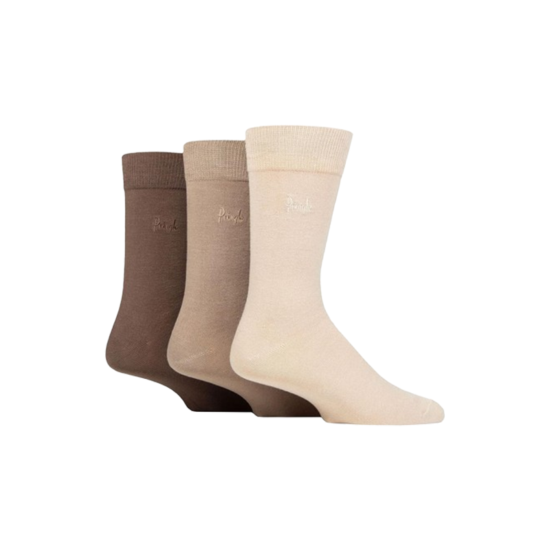 Mens 2 Pair Pringle Bamboo Crew Boot Socks 7-11sd
