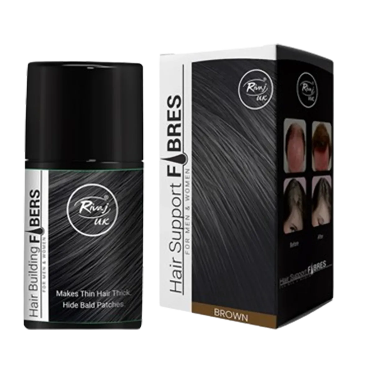 Rivaj Uk Hair Buliding Fiber Brown