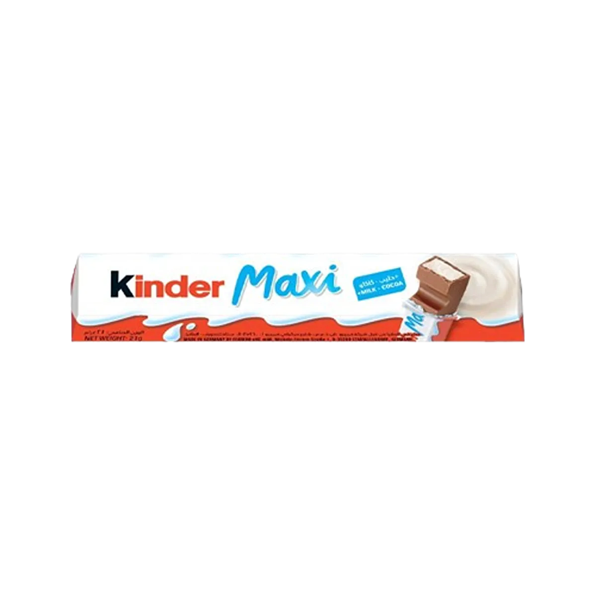 Kinder Chocolate Milk Chocolate With Milky Lining 21g
