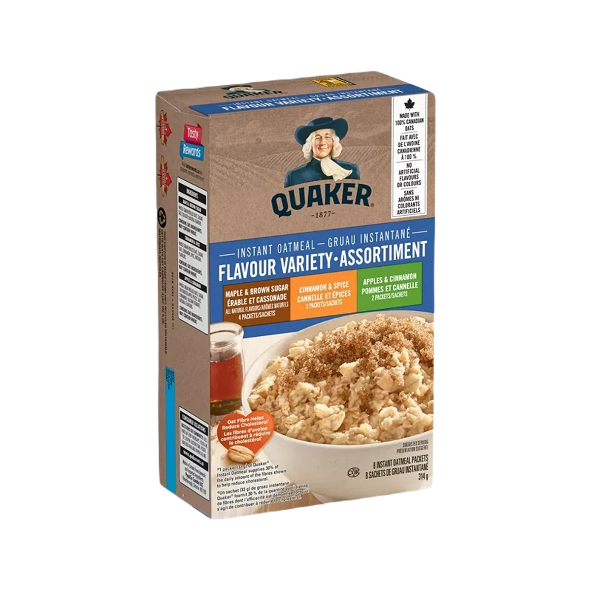 Quaker Oatmeal Variety Assortiment 314g