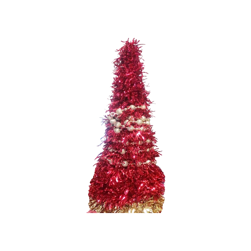 Chamdol Christmas Laser Wavy Tinsel Tree