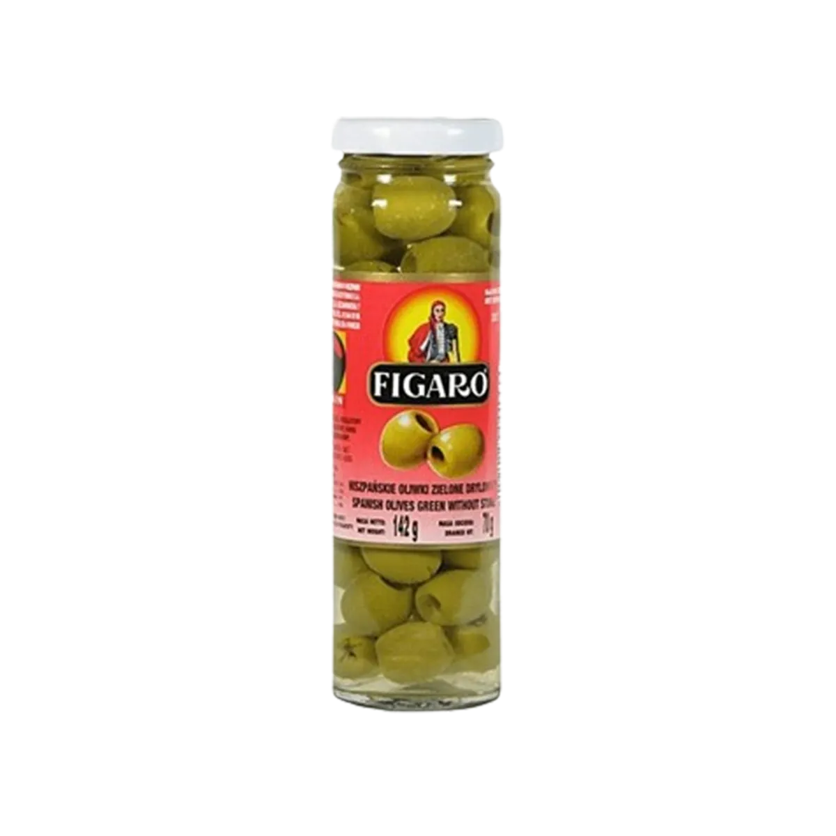 Figaro Green Olive Pitted 110g
