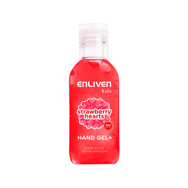 ENLIVEN HAND GEL STRAWBERRY HEARTS 50ML