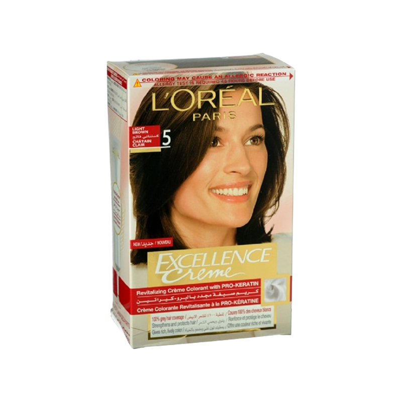Loreal Exc Hair Color Light Brown 5
