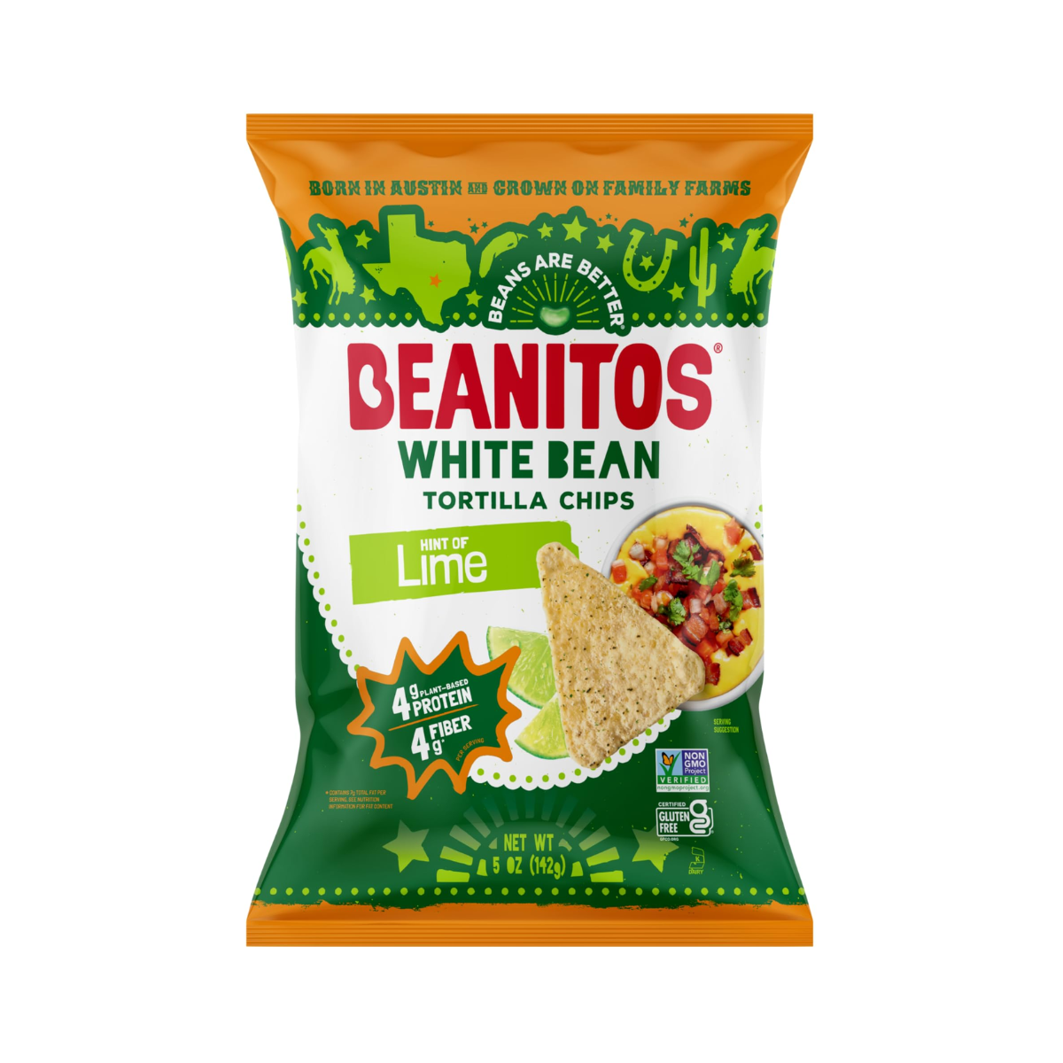 Beanitos, White Bean Chips Nacho Nation, Case Of 6, 4.5 oz
