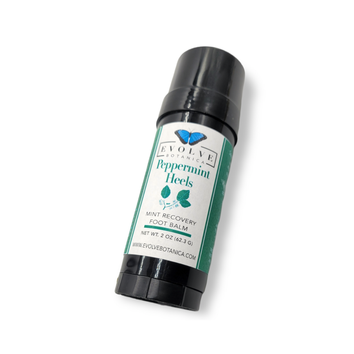 Evolve Botanica + Skincare - Peppermint Heels - Mint Recovery Foot Balm + Case of 3 + 2 oz