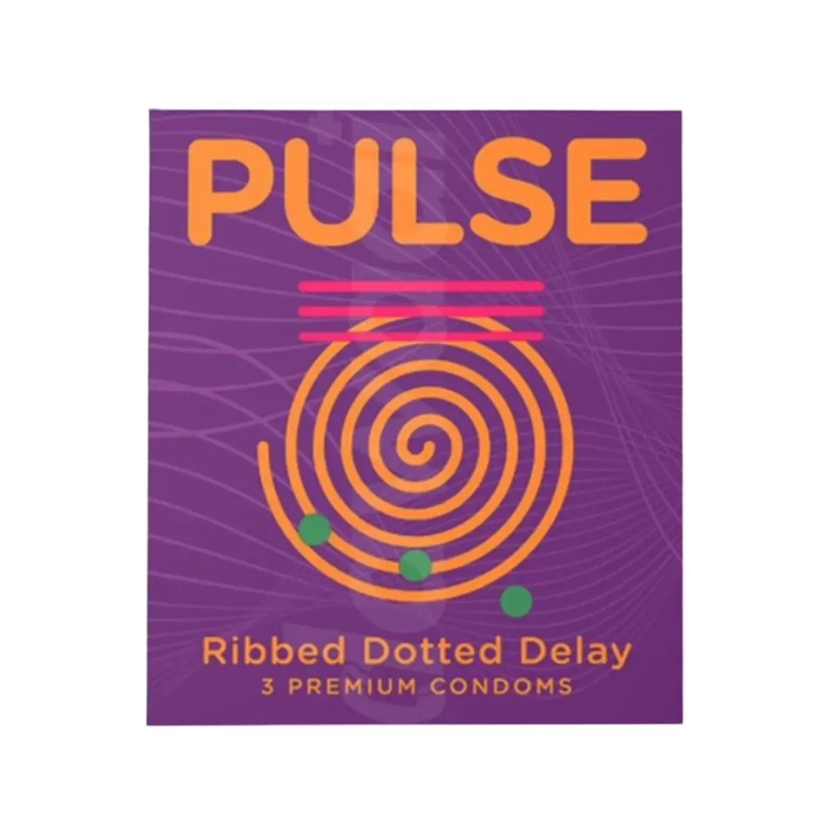 Pulse Ribbed Dotted Delay Condoms