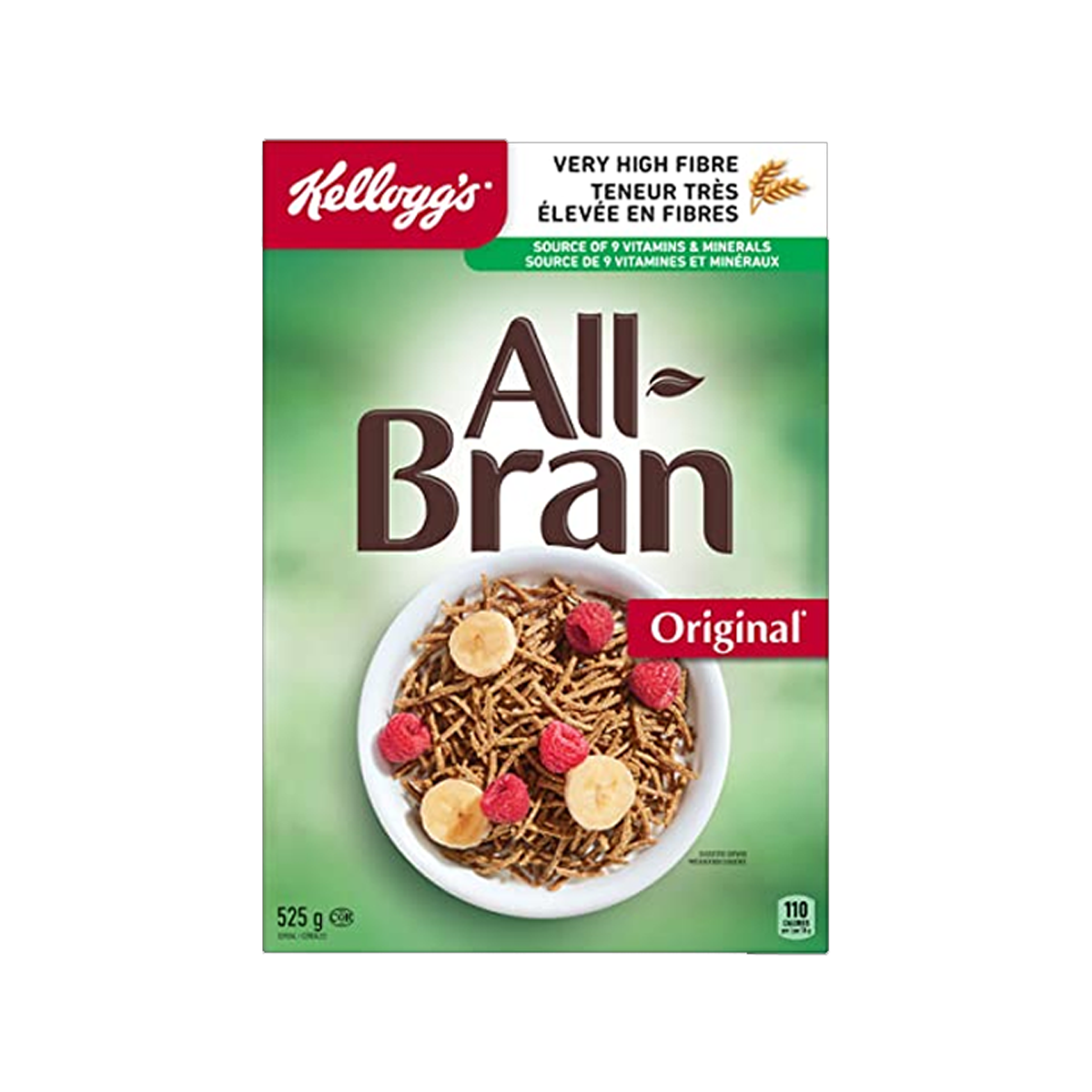 Kelloggs Cereal All Bran original 525g