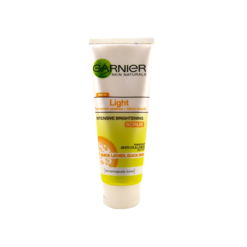 Garnier Skin Naturals Light Brightening Scrub Wash Lemon Anti-Dullness