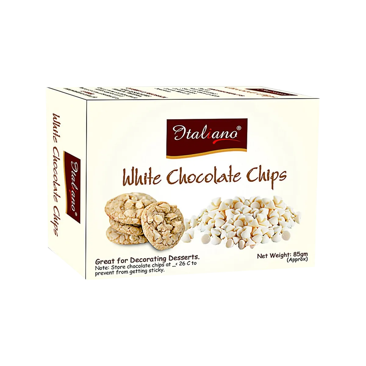 Italiano White Chocolate Chips 500g