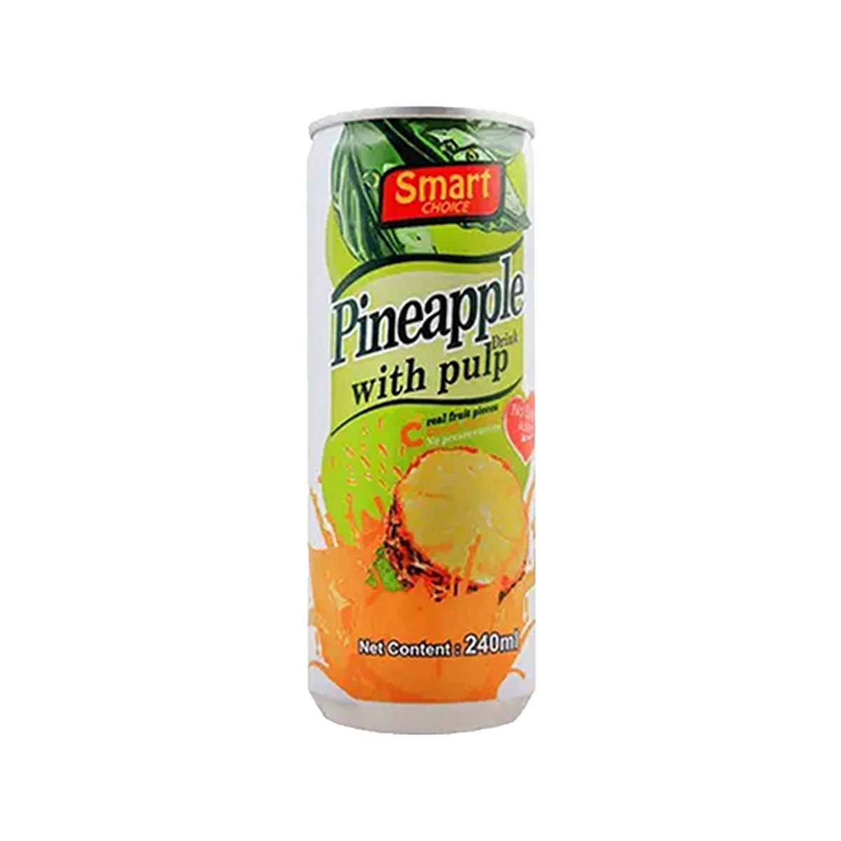 Smart Choice Juice Pineapple Pulp Sugar Free Can 240ml