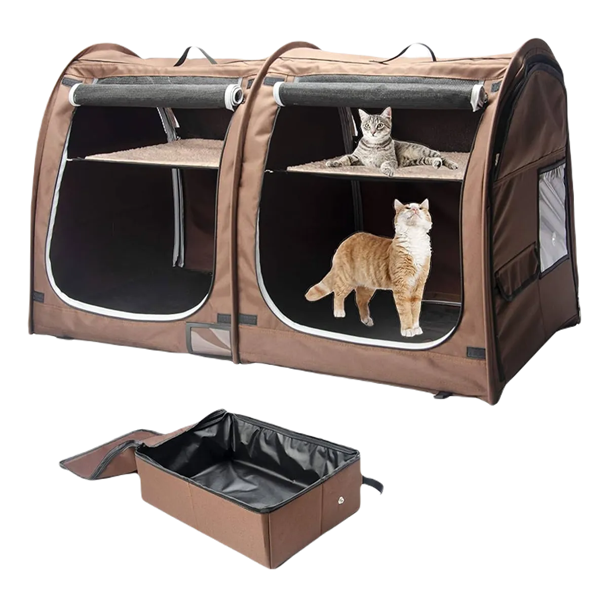 DOg And Cat XXL Double House Wth Zip Back Pocket