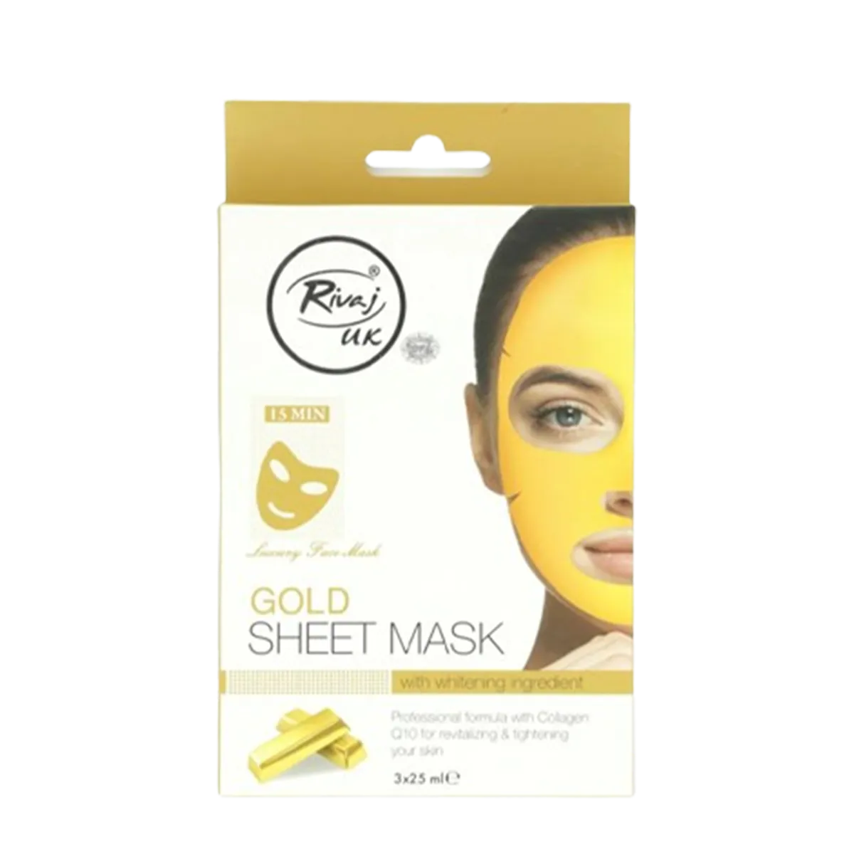 Rivaj Gold Sheet Mask 3*25ml