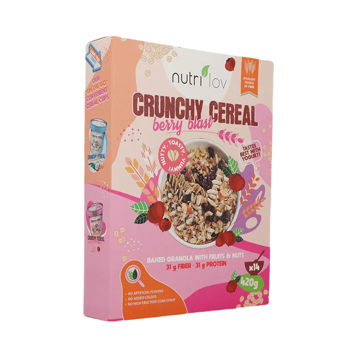 Nutrilove Crunchy Cereal Berry Blast 420g